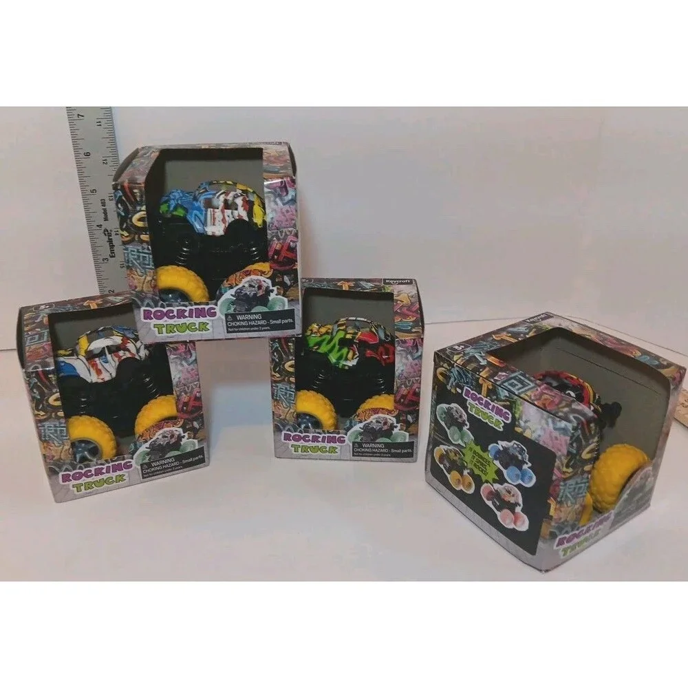 Key Craft Toys Rocking Truck  Off Road Monster Truck Lot Of 4